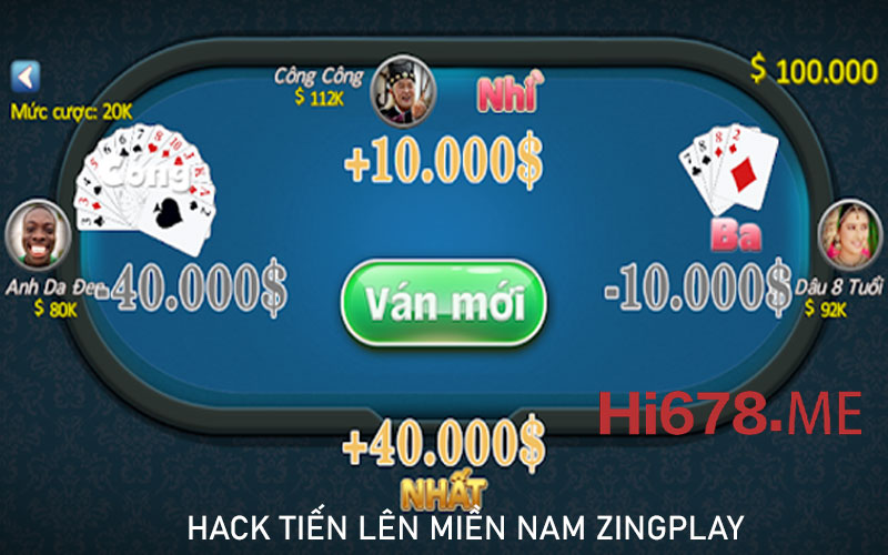 Hack tiến lên miền nam zingplay